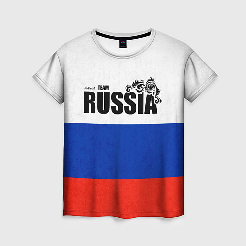 Женская футболка Russia / 3D-принт – фото 1
