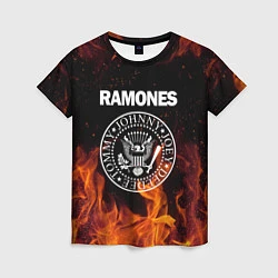 Футболка женская Ramones, цвет: 3D-принт