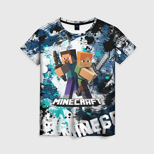 Женская футболка Minecraft Майнкрафт / 3D-принт – фото 1