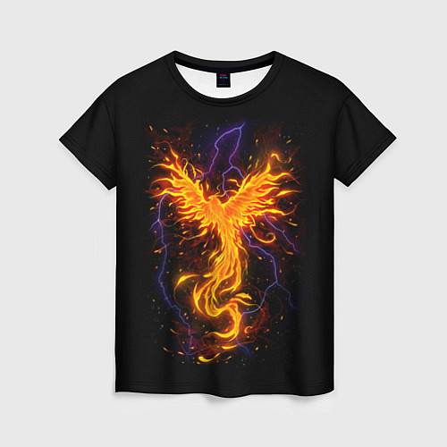 Женская футболка Phoenix / 3D-принт – фото 1