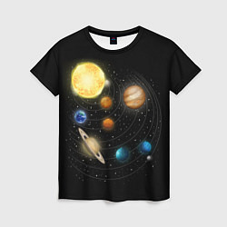 Женская футболка Солнечная Система