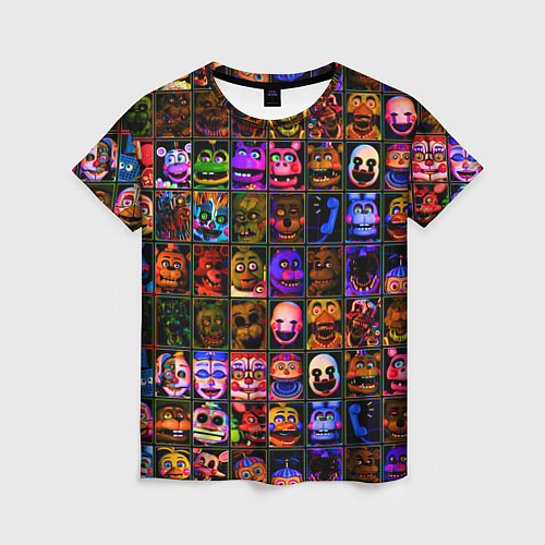 Женская футболка Five Nights At Freddy's / 3D-принт – фото 1