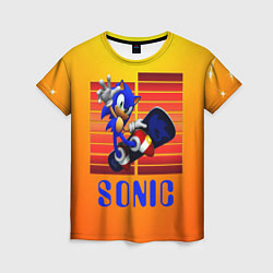 Футболка женская Sonic - Соник, цвет: 3D-принт