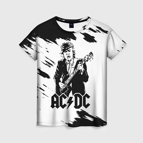 Женская футболка ACDC / 3D-принт – фото 1