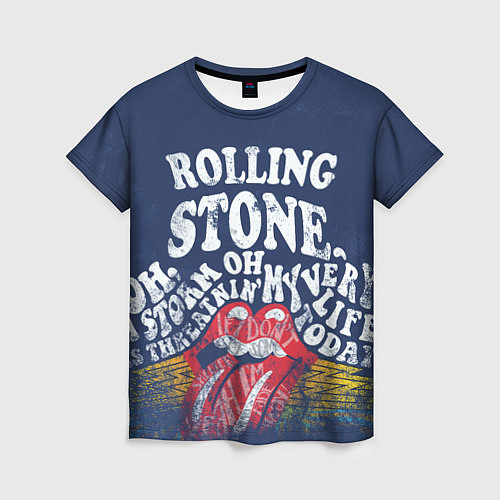 Женская футболка Rolling Stone / 3D-принт – фото 1