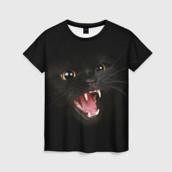 Женская футболка Злой Котик