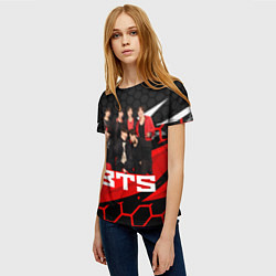 Футболка женская BTS, цвет: 3D-принт — фото 2