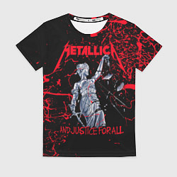 Футболка женская Metallica, цвет: 3D-принт