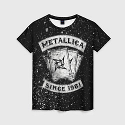 Футболка женская Metallica, цвет: 3D-принт