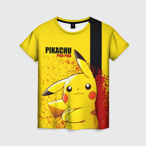 Женская футболка PIKACHU / 3D-принт – фото 1