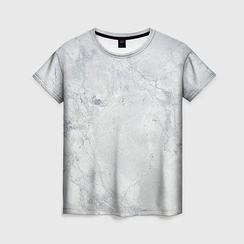 Женская футболка Мрамор / 3D-принт – фото 1