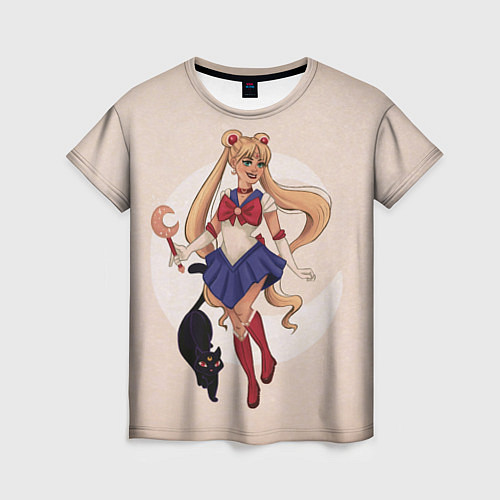 Женская футболка Sailor Moon / 3D-принт – фото 1