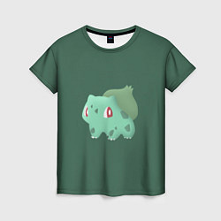 Футболка женская Pokemon Bulbasaur, цвет: 3D-принт