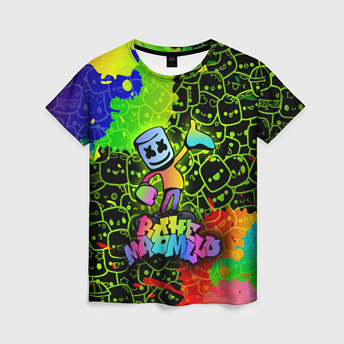 Женская футболка Marshmello Oko / 3D-принт – фото 1