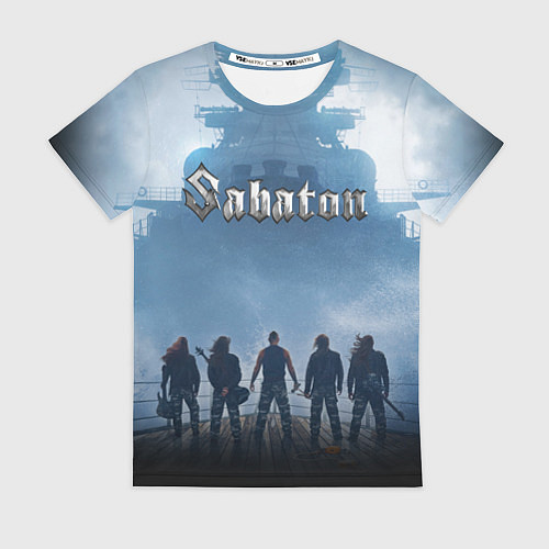 Женская футболка SABATON / 3D-принт – фото 1