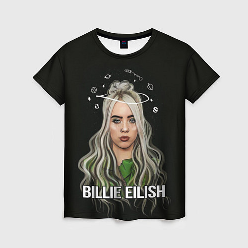 Женская футболка BILLIE EILISH / 3D-принт – фото 1