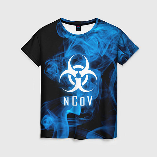 Женская футболка NCoV / 3D-принт – фото 1
