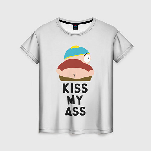 Женская футболка Kiss My Ass / 3D-принт – фото 1