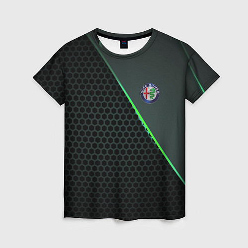 Женская футболка Alfa Romeo / 3D-принт – фото 1