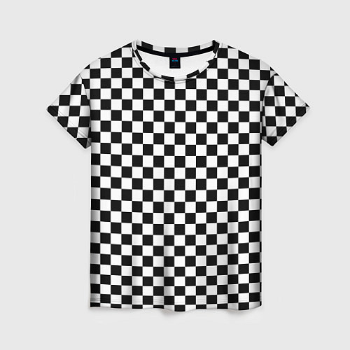 Женская футболка Шахматка мелкая / 3D-принт – фото 1