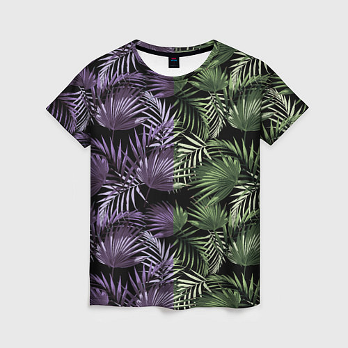 Женская футболка Пальмы / 3D-принт – фото 1