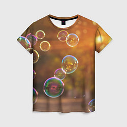 Женская футболка Мыльные пузыри
