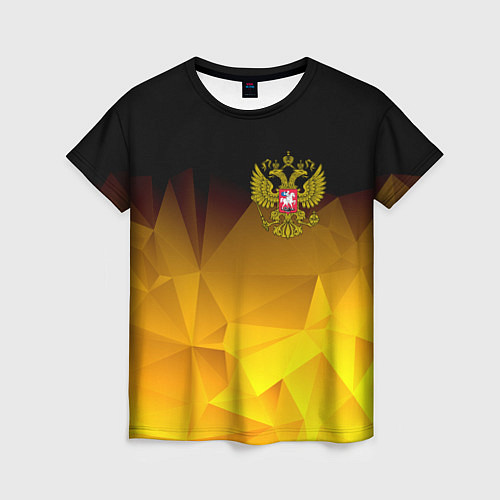 Женская футболка РОССИЯ / 3D-принт – фото 1