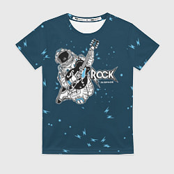 Футболка женская Космический рок, цвет: 3D-принт