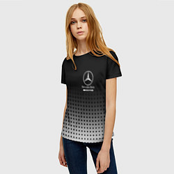 Футболка женская Mercedes-Benz, цвет: 3D-принт — фото 2