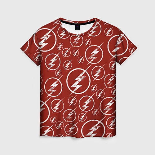 Женская футболка The Flash Logo Pattern / 3D-принт – фото 1