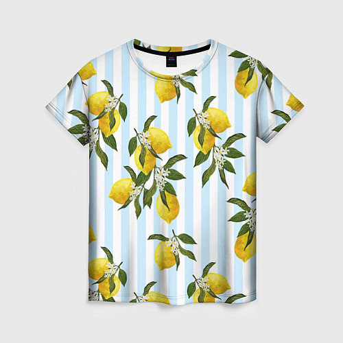 Женская футболка Лимоны / 3D-принт – фото 1