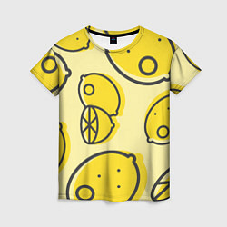 Женская футболка Лимончики