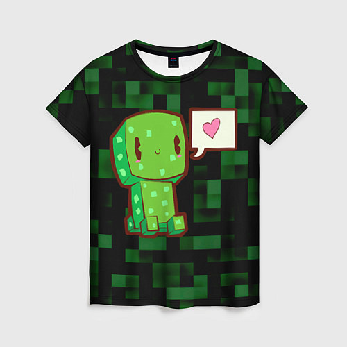 Женская футболка Minecraft Creeper / 3D-принт – фото 1