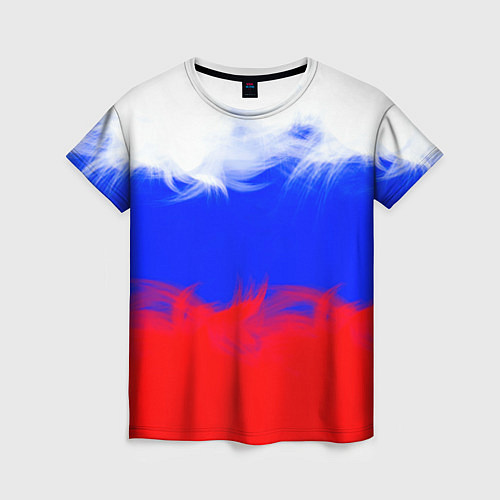 Женская футболка Россия / 3D-принт – фото 1