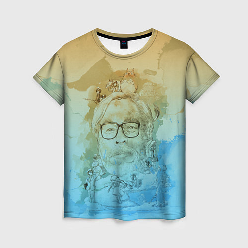 Женская футболка Hayao Miyazaki / 3D-принт – фото 1