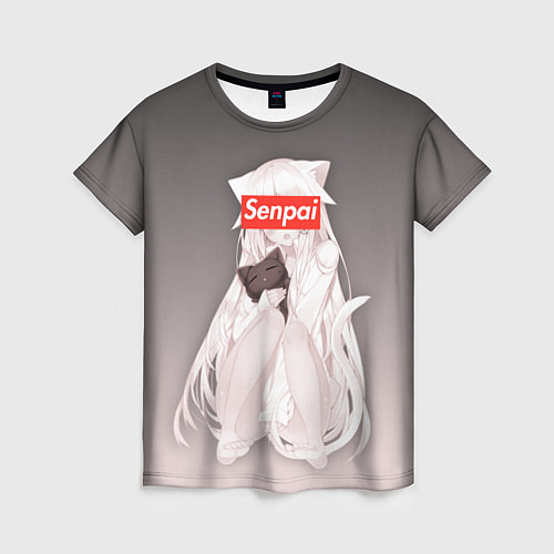 Женская футболка Senpai / 3D-принт – фото 1