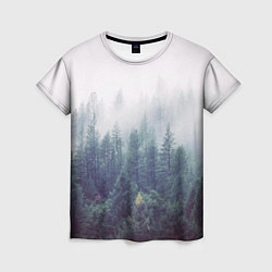 Женская футболка Сибирский лес