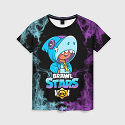 Женская футболка Brawl Stars Leon Shark