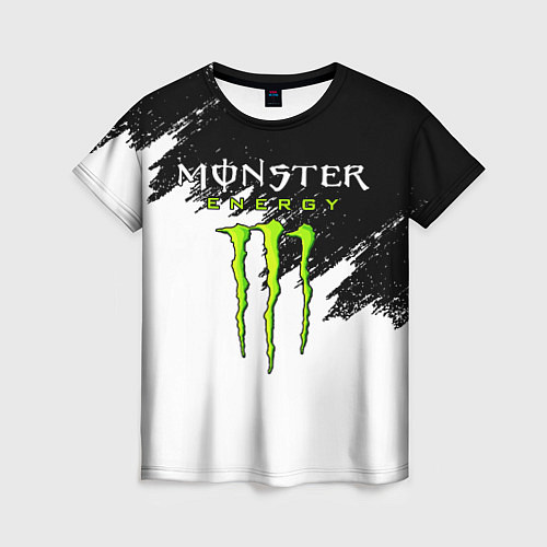 Женская футболка MONSTER ENERGY / 3D-принт – фото 1