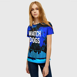 Футболка женская Watch Dogs, цвет: 3D-принт — фото 2