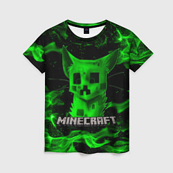 Женская футболка MINECRAFT CREEPER CAT