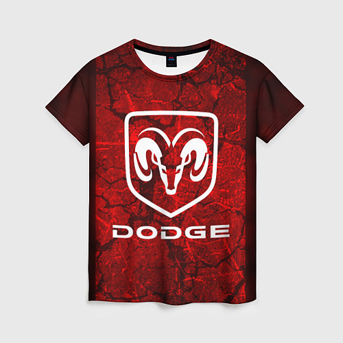 Женская футболка DODGE / 3D-принт – фото 1