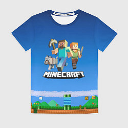 Футболка женская Minecraft, цвет: 3D-принт