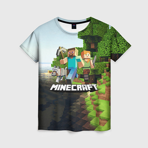 Женская футболка Minecraft / 3D-принт – фото 1