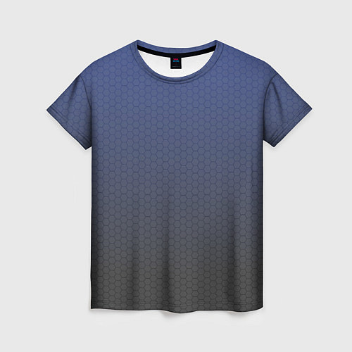 Женская футболка Серый октагон / 3D-принт – фото 1