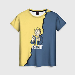 Женская футболка Fallout logo boy