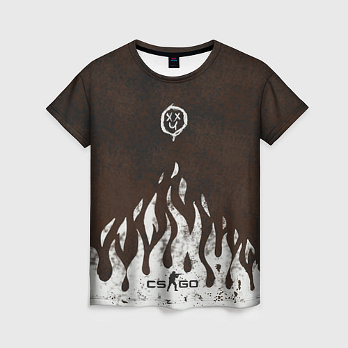 Женская футболка Cs:go - Оксидное пламя / 3D-принт – фото 1