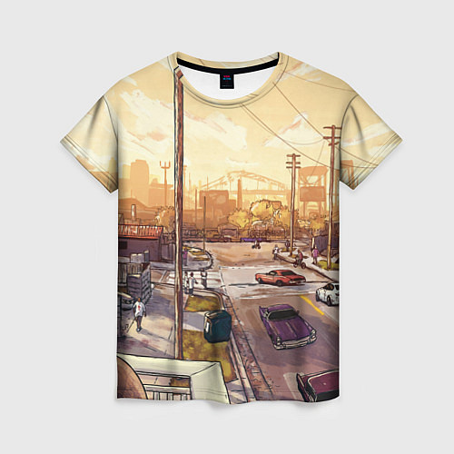 Женская футболка GTA San Andreas / 3D-принт – фото 1