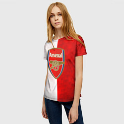 Футболка женская FC Arsenal 3D, цвет: 3D-принт — фото 2