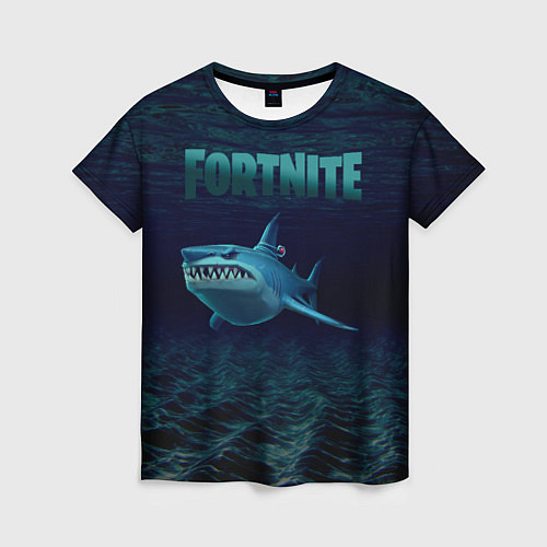 Женская футболка Loot Shark Fortnite / 3D-принт – фото 1